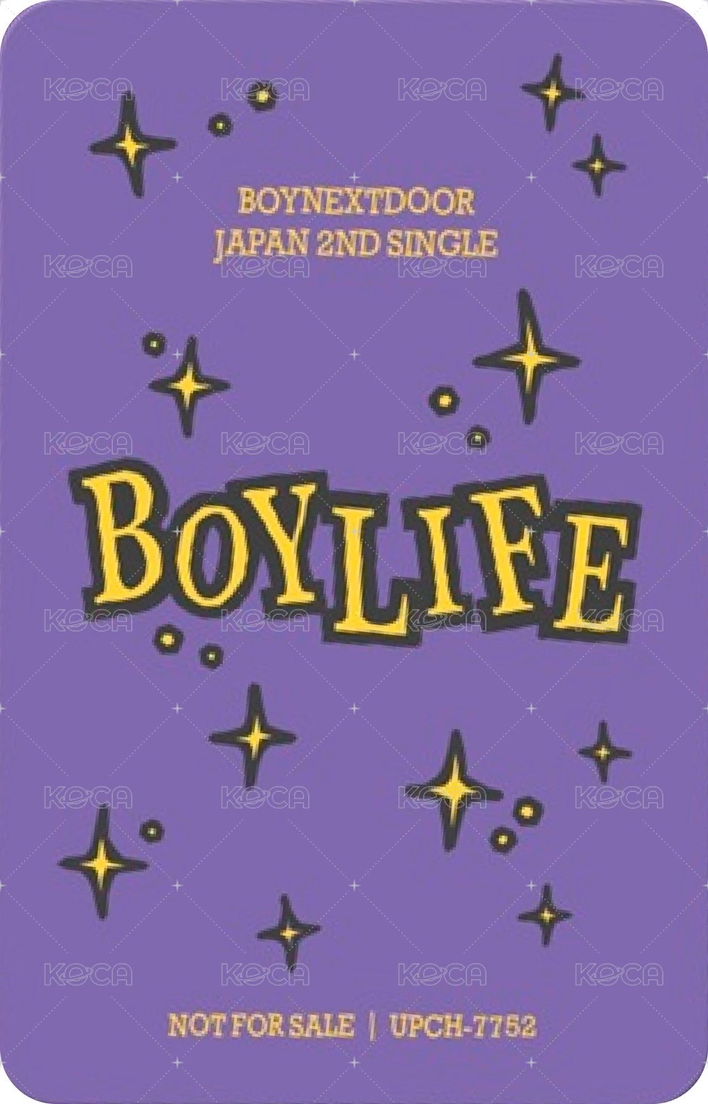 BOYLIFE 專輯卡 Limited A版 5 背面