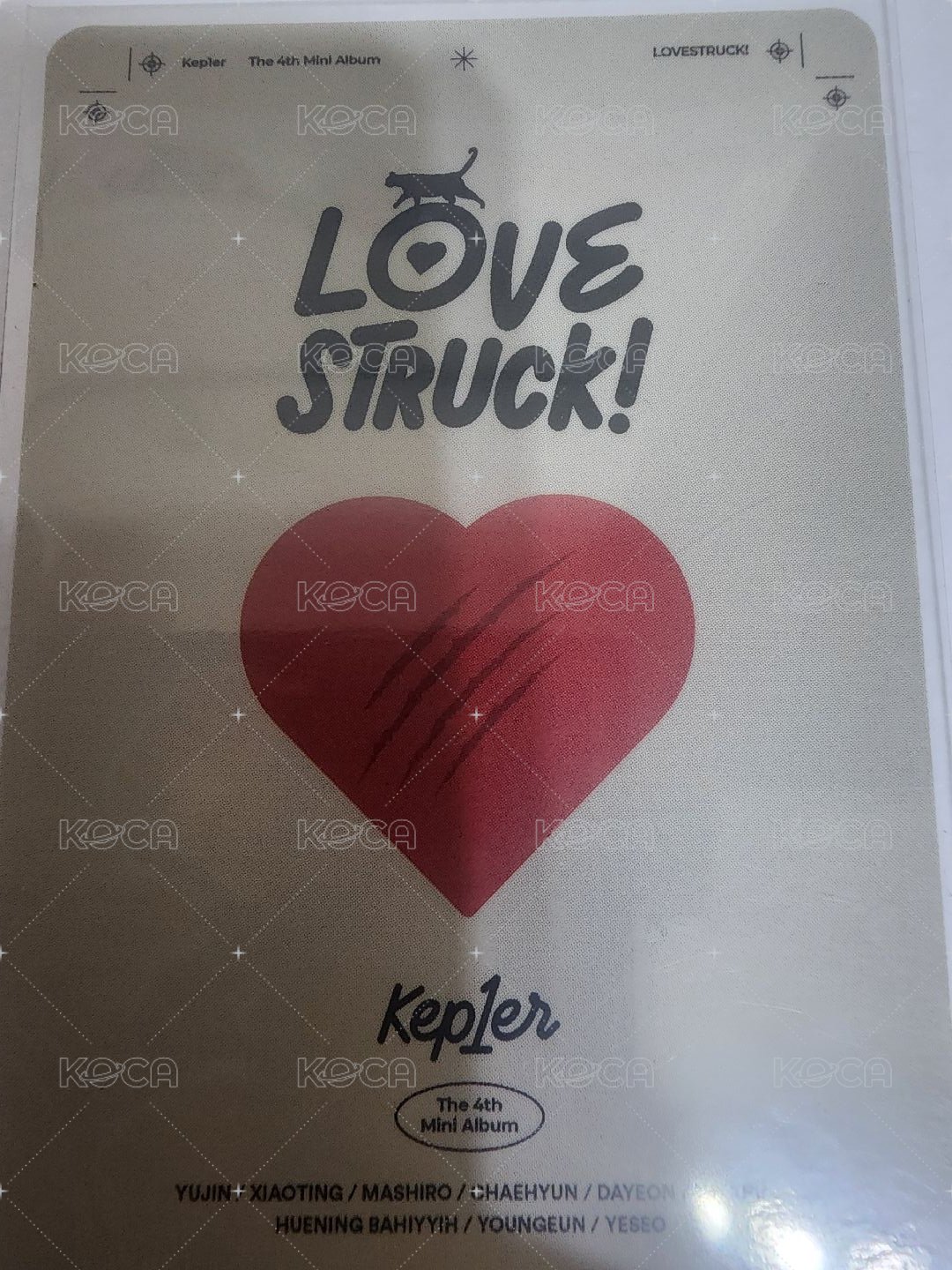 特典卡 kep1er 迷四特典 背面