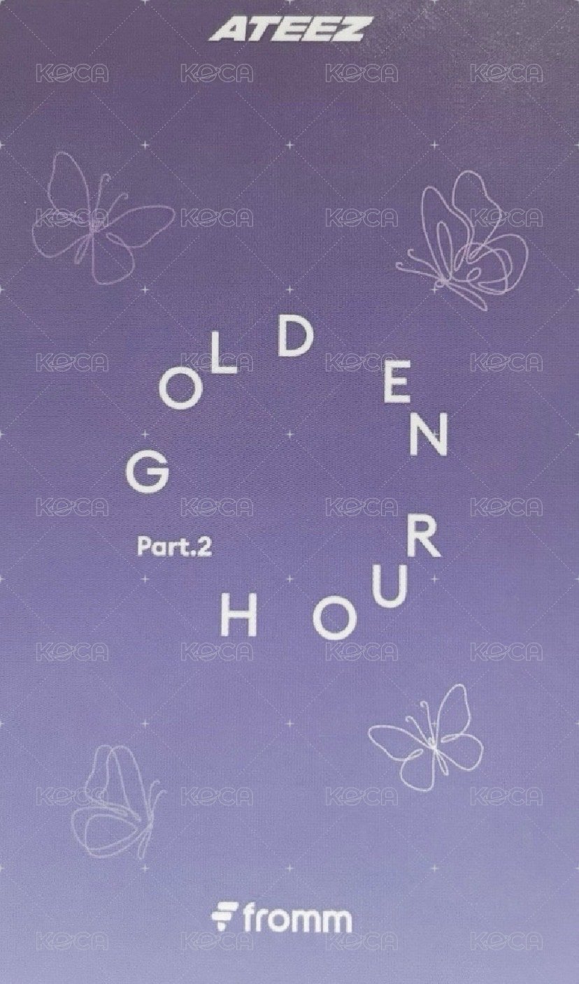 GOLDEN HOUR : Part.2 fromm 特典卡 DIGIPAK ver. 背面