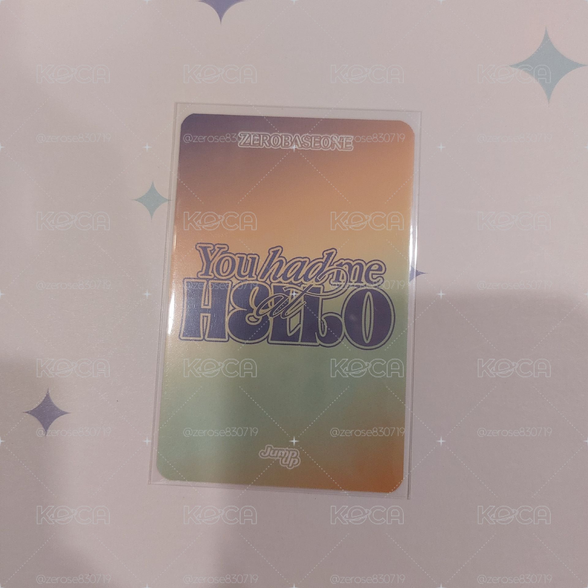 ZEROBASEONE You had me at HELLO JU LD 棒球帽 章昊