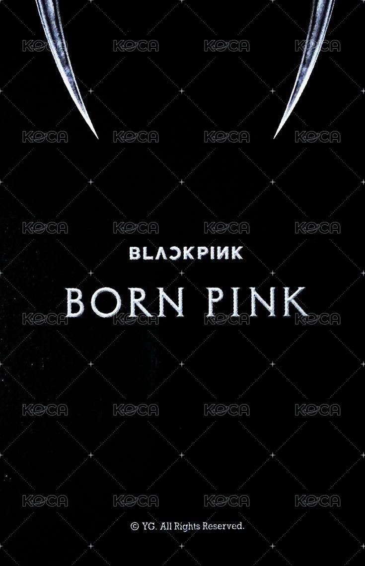 BORN PINK yg 特典卡 團封 A ver. 背面