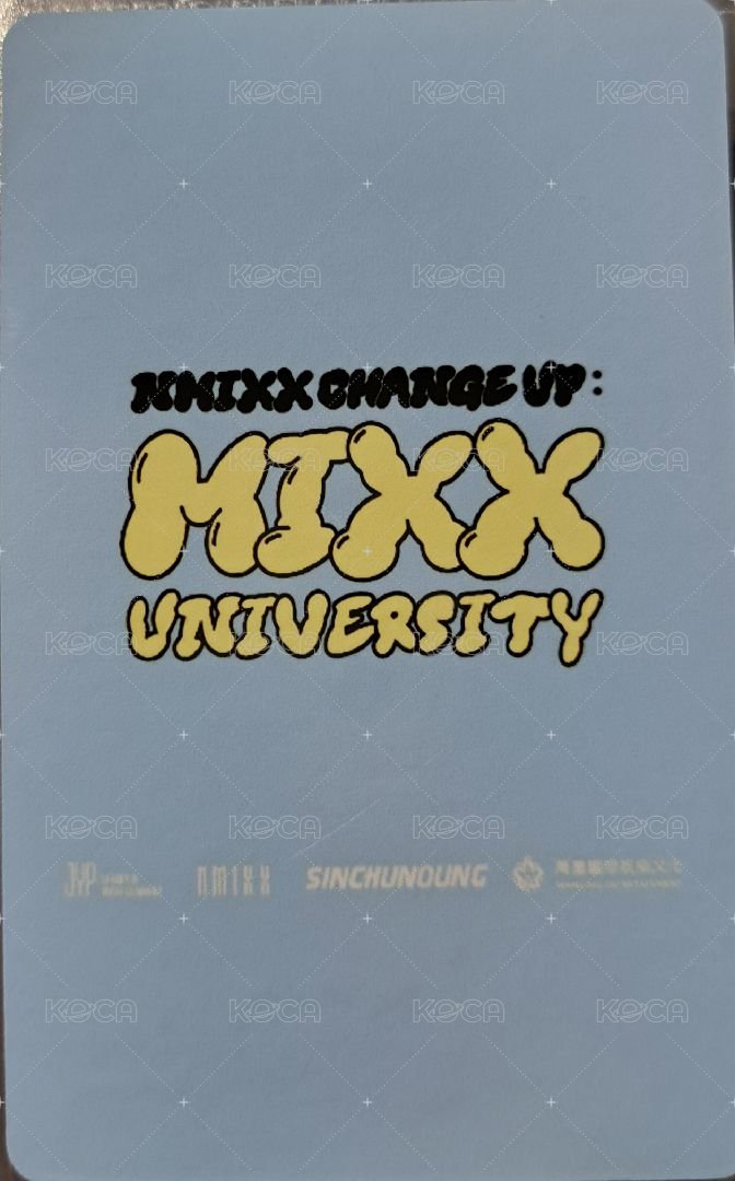 MIXX UNIVERSITY 入場卡 / 場限卡 IST FAN CONCERT IN Macau 晚場入場卡友 背面
