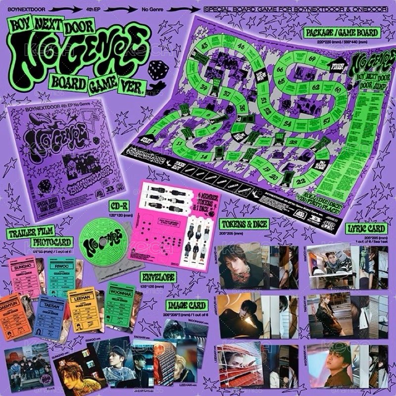 BOYNEXTDOOR 迷你四輯 單封 No Genre(Board Game ver.) 未拆專 全新專輯