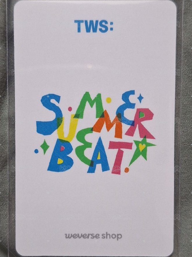 SUMMER BEAT! wvs 線下 特典卡  背面