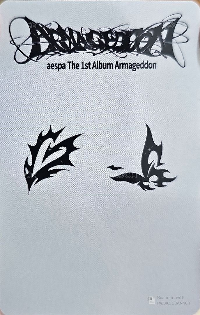 Armageddon 華納 特典卡 柚寧雙人卡A 背面