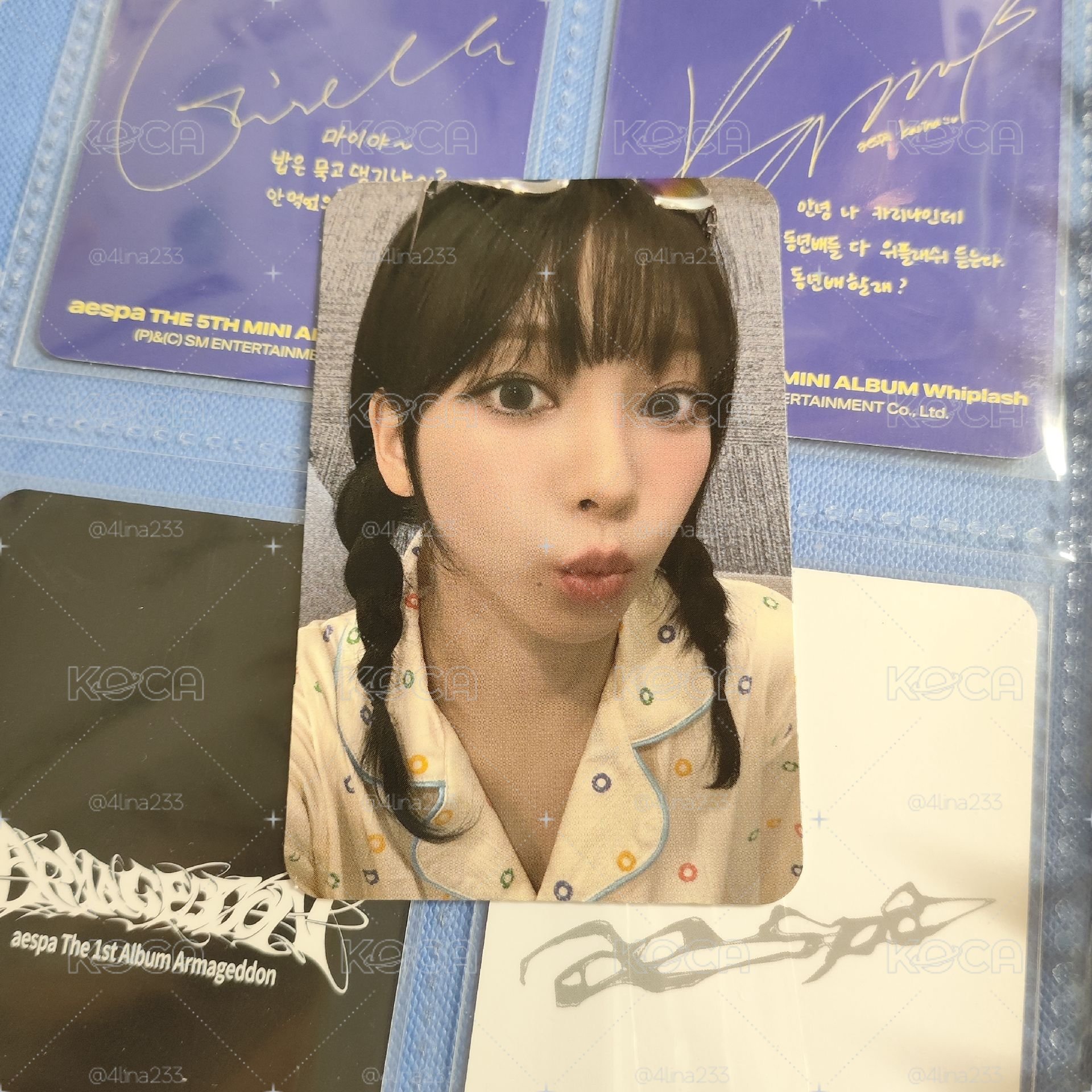 aespa Karina yes24 直播卡