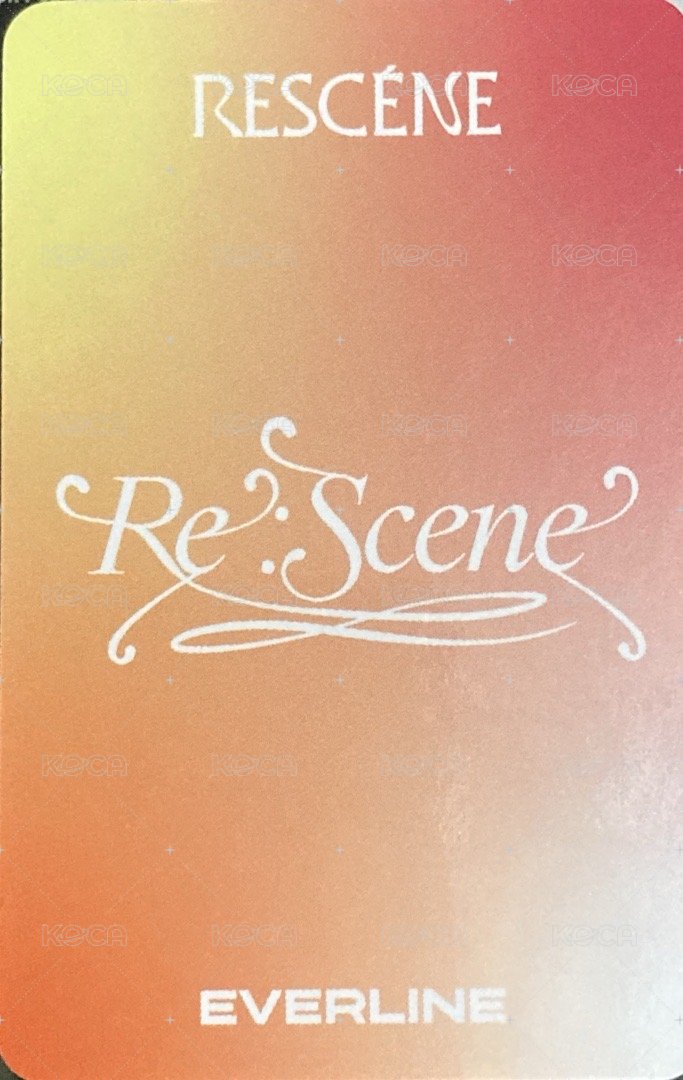 Re:Scene el 特典卡  背面
