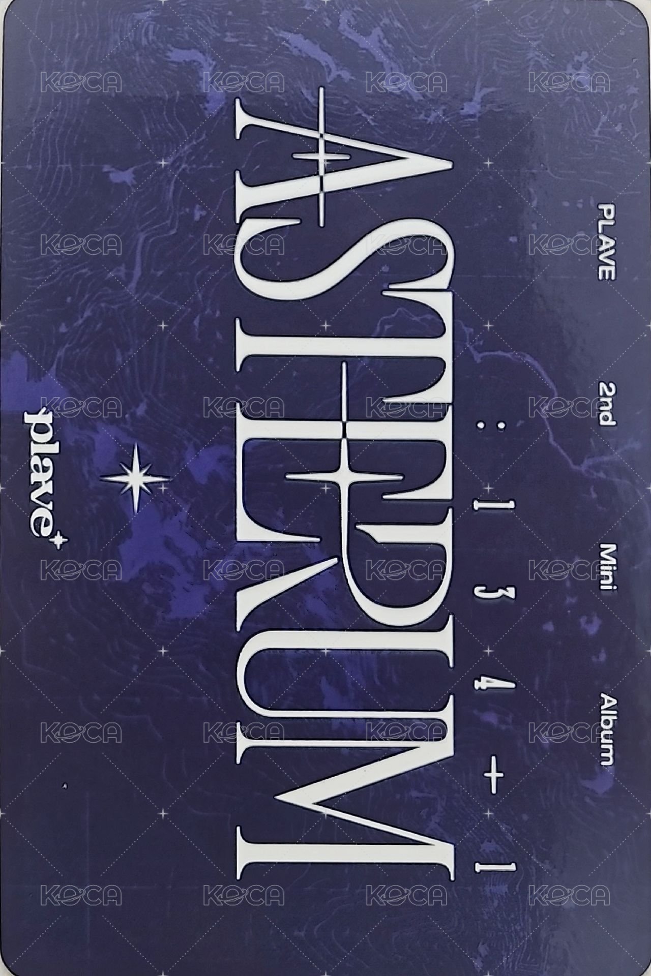 asterun 專輯卡 迷二藍版團卡 背面