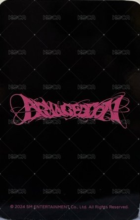 Armageddon 周邊卡 紙膠帶冬 背面