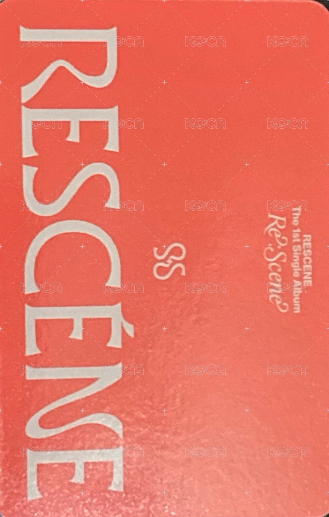 Re:Scene 專輯卡 pb ID卡 背面