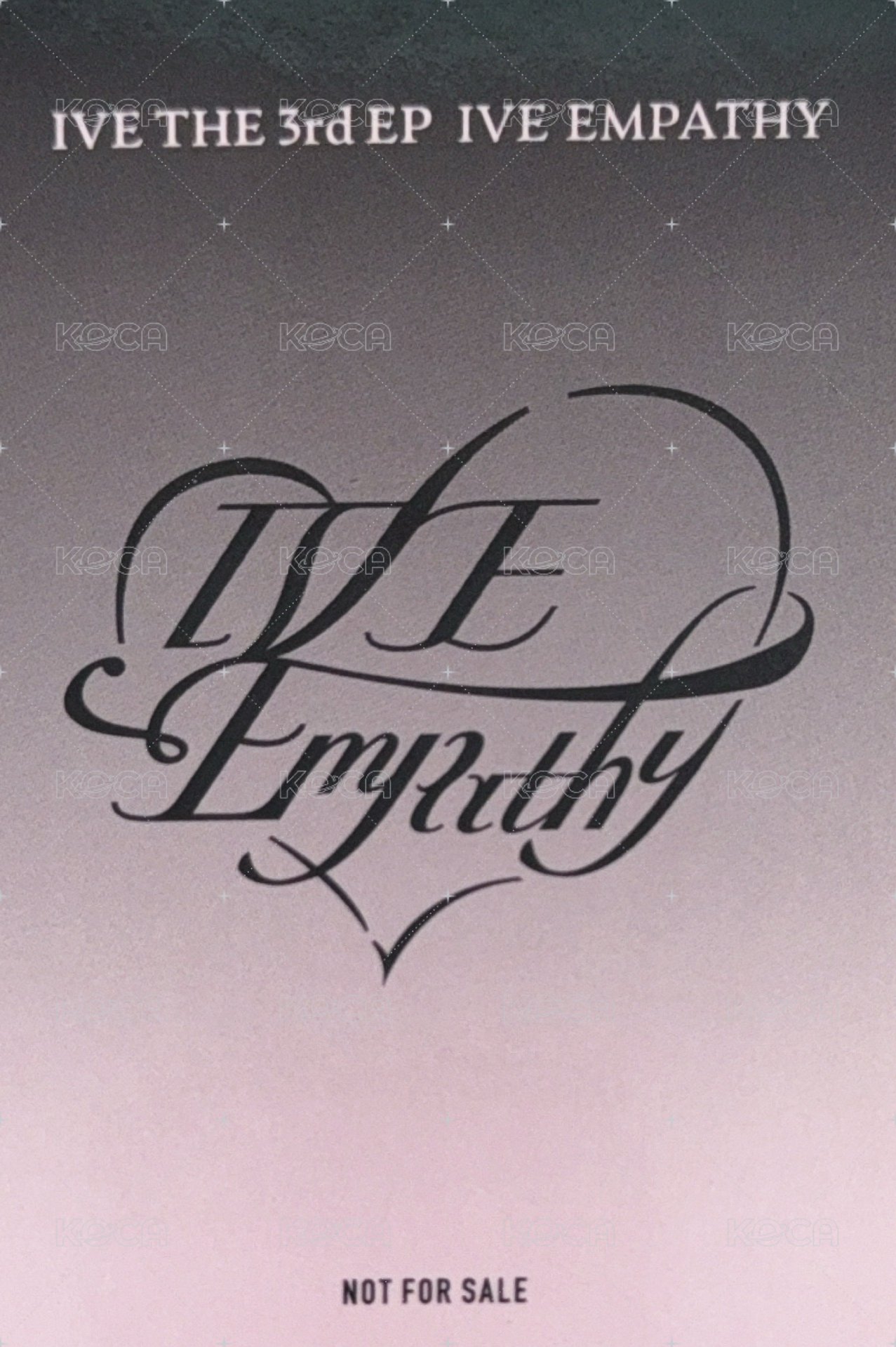 IVE EMPATHY 入場卡 / 場限卡 0427大阪場限 背面