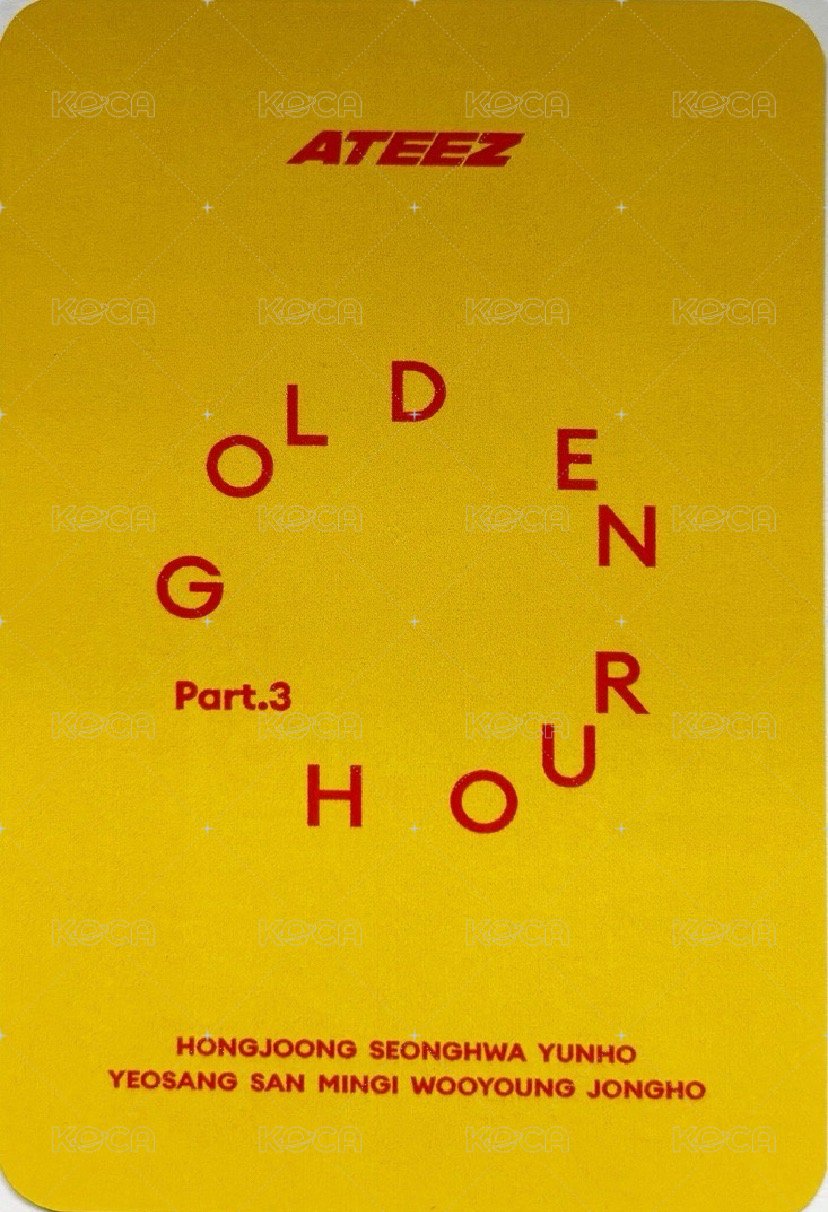 GOLDEN HOUR : Part.3 打歌卡 lemon drop 公放 背面