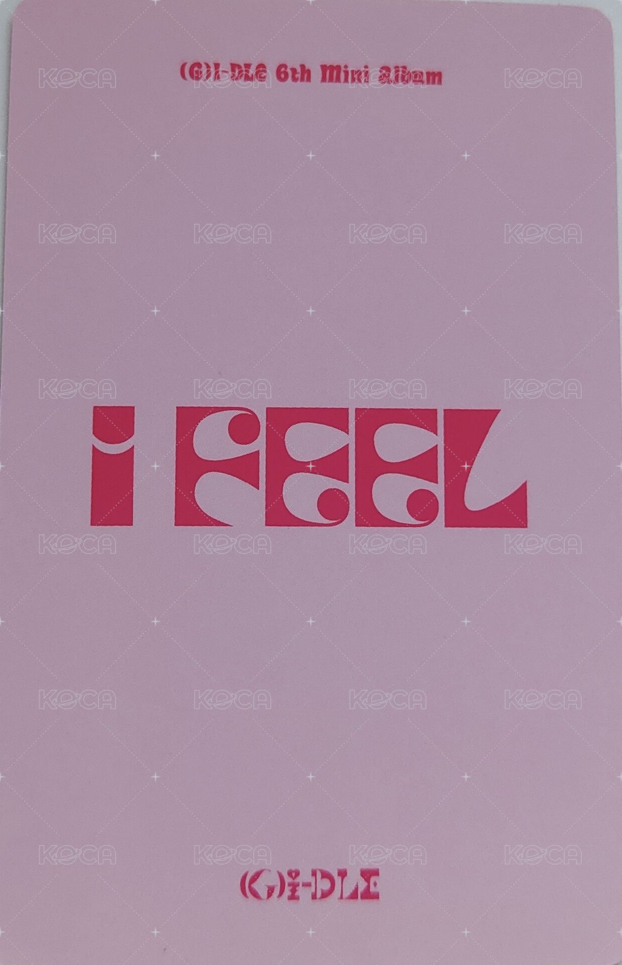 I feel yzy ver.B 幸運卡  背面