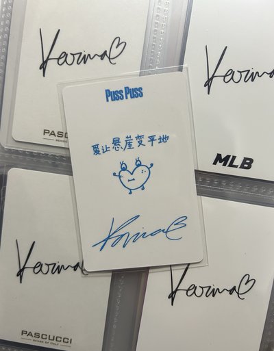 Karina Puss Puss雜誌卡  中背