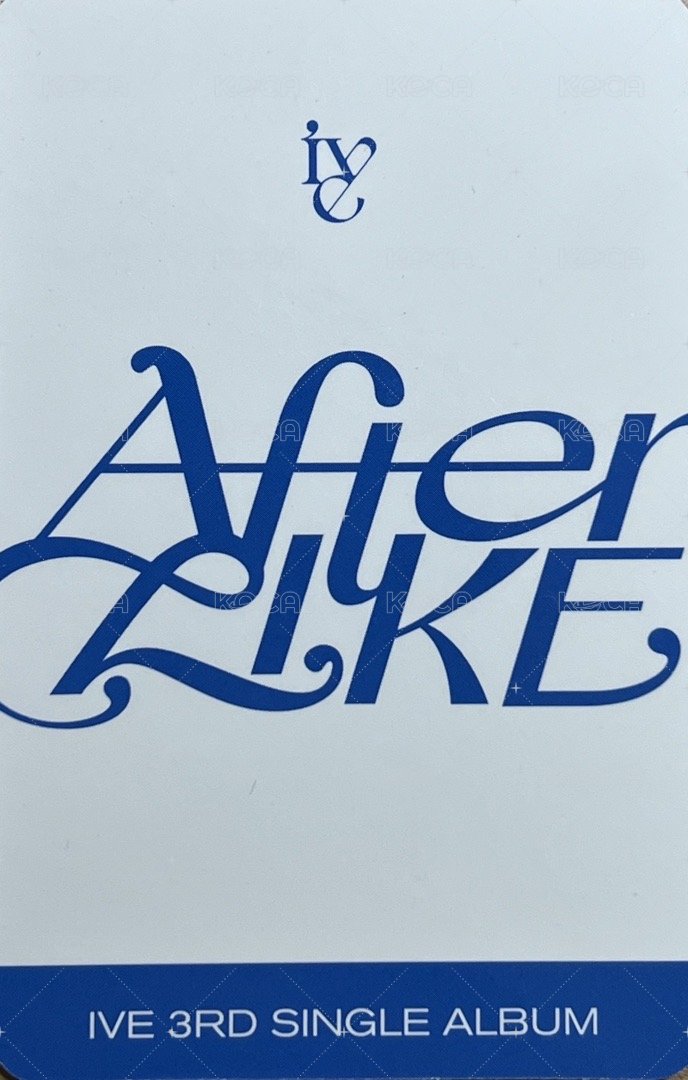After LIKE 直播卡  背面