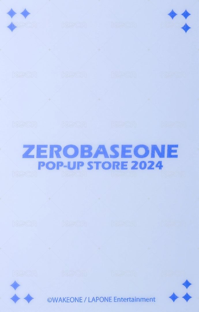 澀谷109快閃 隨機卡 ZB1 澀谷109 快閃 背面