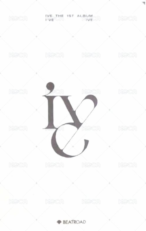 I've IVE br 特典卡  背面