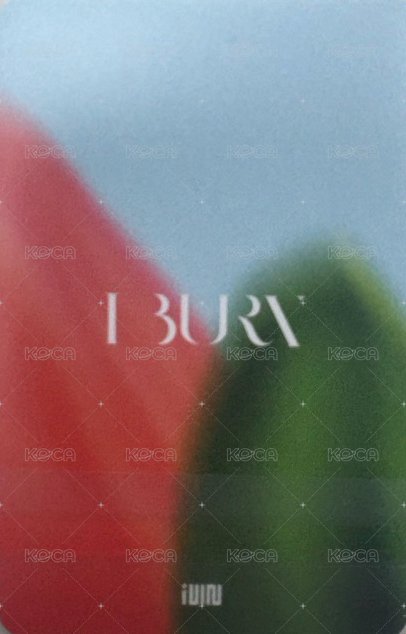 I BURN dmc 特典卡 SHUHUA 背面