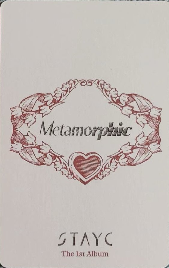 Metamorphic 專輯卡 STAYC 正規一 森勾 雙人專卡 背面