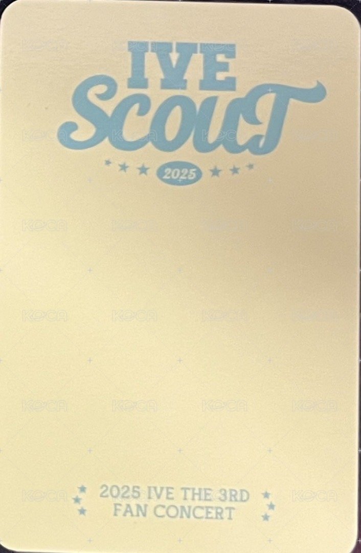 25’ FC IVE SCOUT 周邊卡 2025FC  立牌卡安讚讚 背面