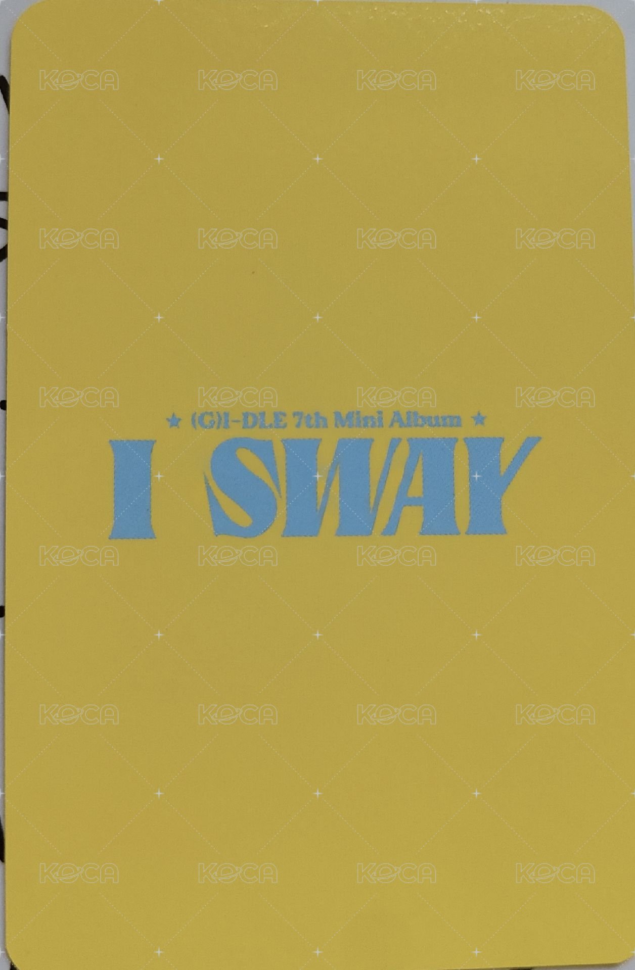 I SWAY k4 6.0 幸運卡 線上小鹿娟 背面