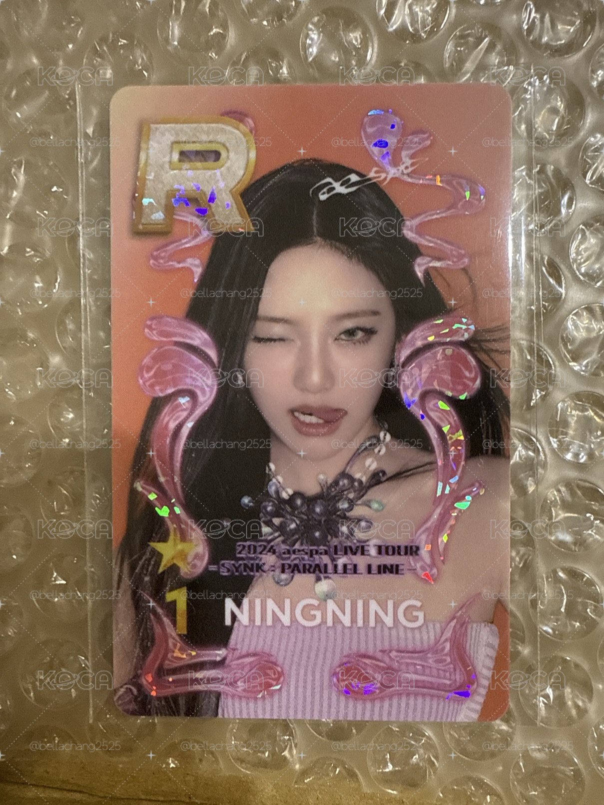 aespa Ningning 二巡首爾場遊戲卡