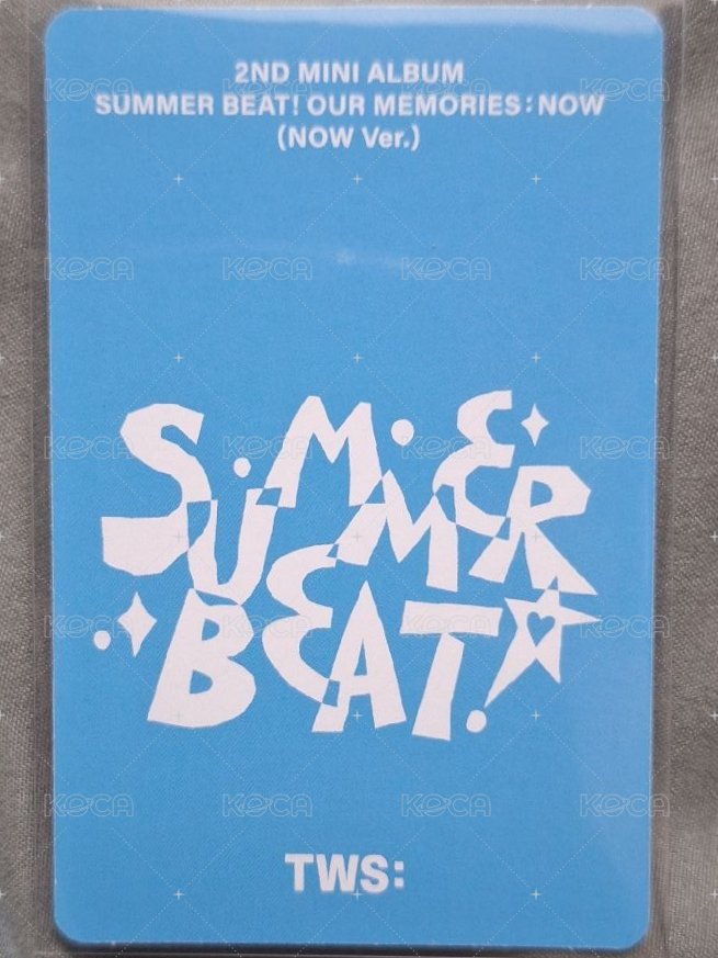 SUMMER BEAT! 專輯卡 NOW ver. 背面